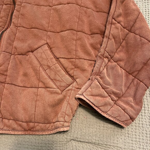 $198 FREE PEOPLE Dolman Quilted Knit Jacket Size Small - Picture 4 of 5